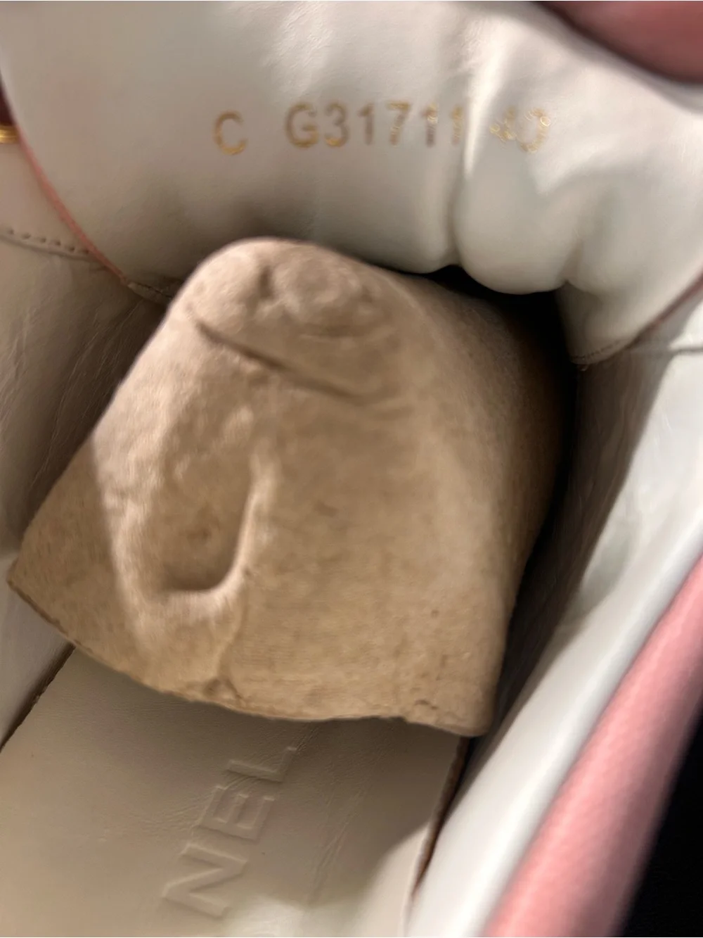 Authentic CHANEL Pink Canvas Low-Top Sneakers with White Laces